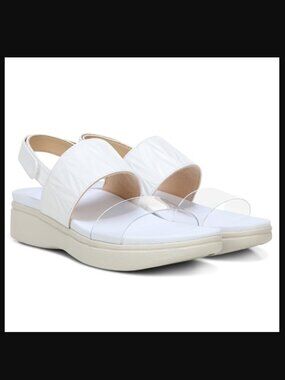 NEW VIONIC SIZE 11 WHITE LEATHER SANDALS
